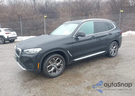 2022 BMW X3 xDrive30I z USA, uszkodzony, nr VIN 5UX53DP05N9J50360